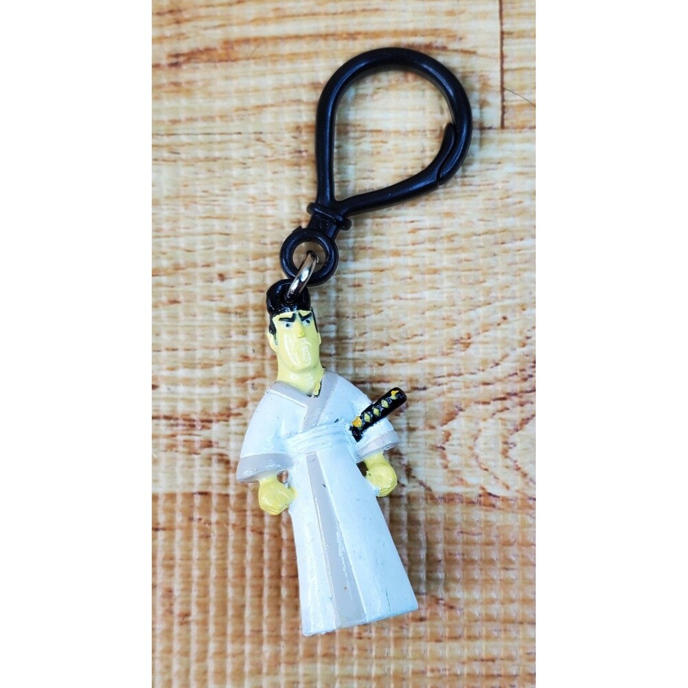 Samurai Jack Figurine Keychain Bag Clip 2" Cartoon Network